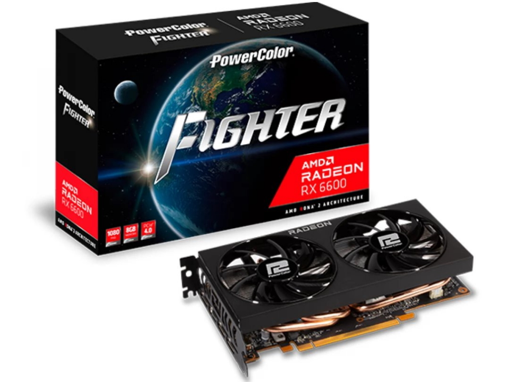 Graficke karta POWER COLOR AXRX 6600 3DH  AMD/8GB/GDDR6/128bit/crna